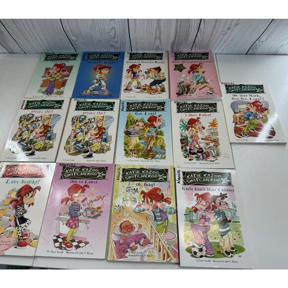KATIE KAZOO SWITCHEROO 14 Storybook  Book Lot Nancy Krulik - Picture 1 of 6